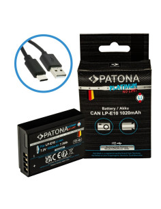 PATONA PLATINUM BATTERY WITH USB-C INPUT FOR CANON LP-E10 LPE10 EOS1100D EOS 1100D
