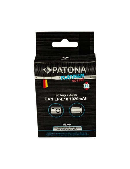 PATONA PLATINUM BATTERY WITH USB-C INPUT FOR CANON LP-E10 LPE10 EOS1100D EOS 1100D