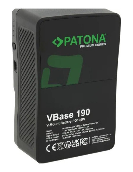 Premium V-Mount VBase 190 PD100W 190Wh
