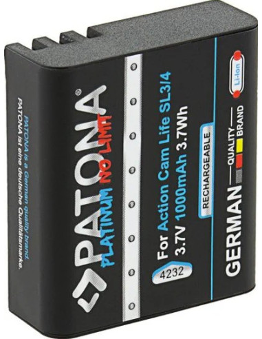 Batteria Platinum per Action Cam Life SL3 e SL4