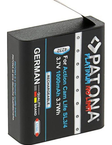 Batteria Platinum per Action Cam Life SL3 e SL4