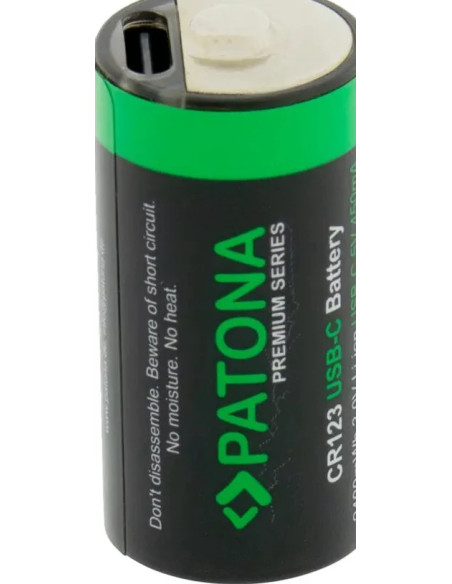 PREMIUM USB-C 4X CR123A RECHARGEABLE LITHIUM BATTERIES 2400MWH 3.0V RECHARGEABLE WITH 1 TO 2