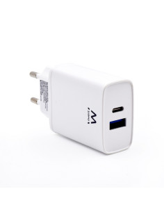 EWENT EW1321 CARICATORE RAPIDO USB-C E QC3.0 DA 20W 