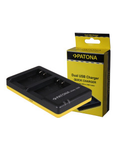 PATONA DUAL QUICK-CHARGER CANON LP-E17 EOS 750D 760D KISS X8I INCL. MICRO-USB CABEL