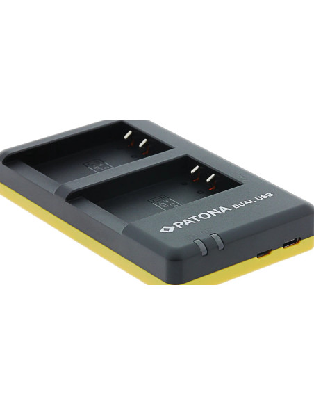 PATONA DUAL QUICK-CHARGER CANON LP-E17 EOS 750D 760D KISS X8I INCL. MICRO-USB CABEL