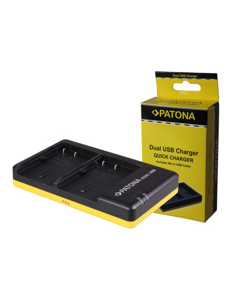 Caricabatterie DUAL USB per Canon Powershot