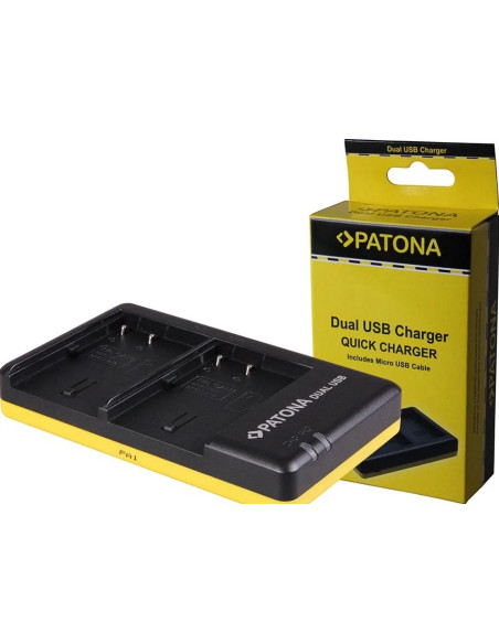 Caricabatterie DUAL USB per Canon Powershot