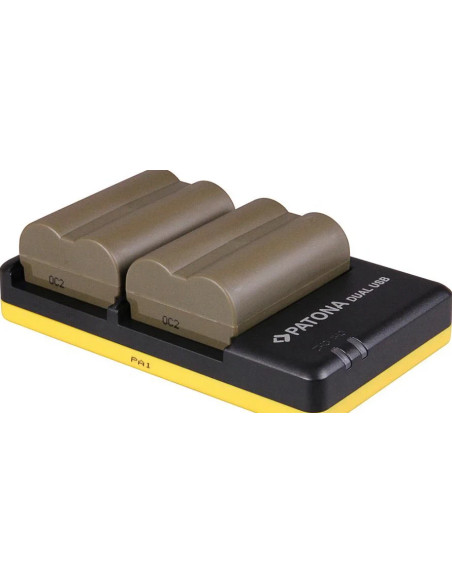 Caricabatterie DUAL USB per Canon Powershot
