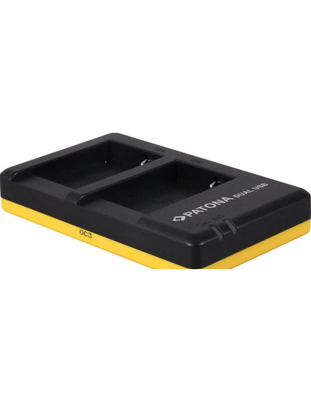 PATONA DUAL QUICK-CHARGER CANON NB-10L, NB10 L, NB10L INCL. MICRO-USB CABEL