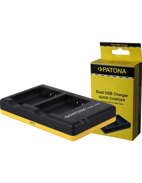 Caricabatterie DUAL USB per Canon EOS-1100D