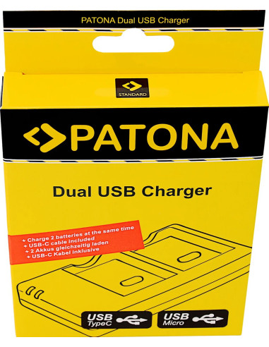 Caricabatteria doppio per Canon LP-E8