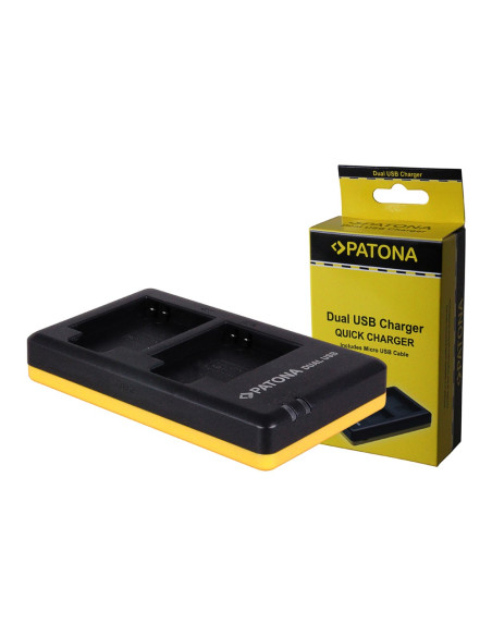 Caricabatterie DUAL USB per Canon