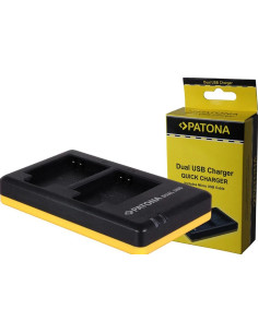 PATONA DUAL QUICK-CHARGER CANON NB-6L, NB6L INCL. MICRO-USB CABEL 2
