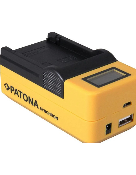 PATONA SYNCHRON USB CHARGER CANON BP508 BP-508 BP512 WITH LCD
