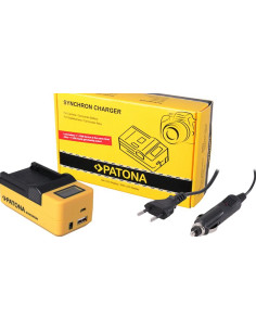 PATONA SYNCHRON USB CHARGER CANON LPE6 LP-E6 WITH LCD 2