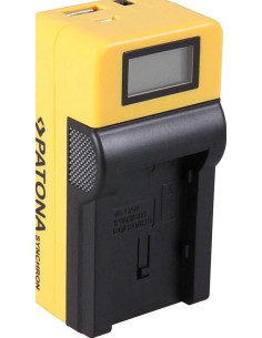 PATONA SYNCHRON USB CHARGER CANON BP808 BP-808 BP819 WITH LCD 2