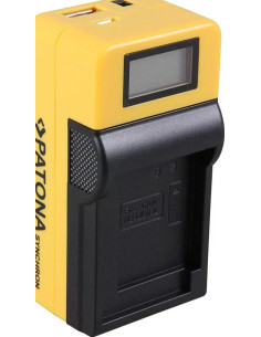 PATONA SYNCHRON USB CHARGER CANON NB12L NB-12L NB13L WITH LCD 2