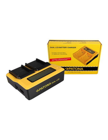 PATONA DUAL LCD USB CHARGER CANON BP911 BP-911 BP914 BP-914 BP915 BP-915