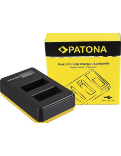 PATONA DUAL LCD USB CHARGER CANON LP-E17 EOS 750D 760D 8000D KISS X8I REBEL REBEL T6I 2