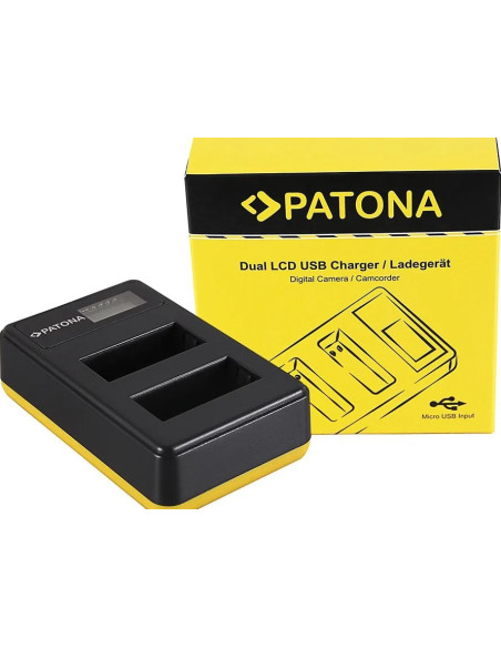 PATONA DUAL LCD USB CHARGER CANON LP-E17 EOS 750D 760D 8000D KISS X8I REBEL REBEL T6I