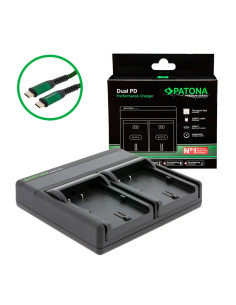 PATONA PREMIUM DUAL PD PERFORMANCE CHARGER FOR CANON BP-511 INCL. USB-C INPUT/OUTPUT