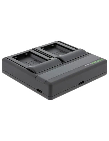 Caricabatteria Premium Dual PD Performance per Sony NP FW50 con ingresso / uscita USB-C