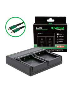 PATONA PREMIUM DUAL PD PERFORMANCE CHARGER FOR FUJI NP-W126 INCL. USB-C INPUT/OUTPUT