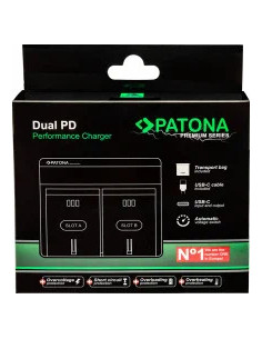 PATONA PREMIUM DUAL PD PERFORMANCE CHARGER FOR FUJI NP-W126 INCL. USB-C INPUT/OUTPUT 2