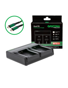 PATONA PREMIUM DUAL PD PERFORMANCE CHARGER FOR NIKON EN-EL24 INCL. USB-C INPUT/OUTPUT