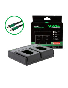 PATONA PREMIUM DUAL PD PERFORMANCE CHARGER FOR PANASONIC DMW-BLK22 INCL. USB-C INPUT/OUTPUT