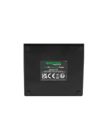 Caricabatteria Premium Dual PD Performance per Nikon EN-EL25 con ingresso / uscita USB-C