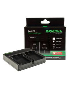 PATONA PREMIUM DUAL PD PERFORMANCE CHARGER FOR OLYMPUS PS-BLS1 BLS5 INCLUSO USB-C INPUT/OUTPUT