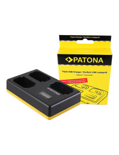 PATONA USB TRIPLE CHARGER SONY NP-FZ100 A7 III A7M3 ALPHA 7 III A7 R III A7RM3 ALPHA 7 R III A9 ALPHA 9 FZ100