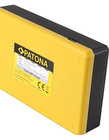 PATONA USB TRIPLE CHARGER SONY NP-FZ100 A7 III A7M3 ALPHA 7 III A7 R III A7RM3 ALPHA 7 R III A9 ALPHA 9 FZ100