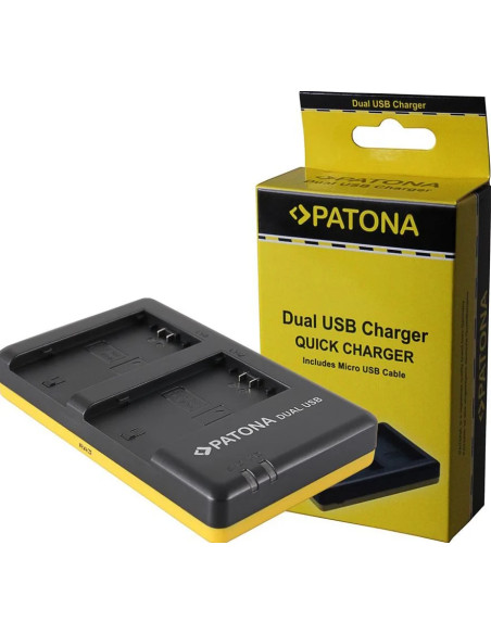 PATONA DUAL QUICK CHARGER SONY SONY NP-FZ100 A7 III A7M3 ALPHA 7 III A7 R III A7RM3 ALPHA 7 R III