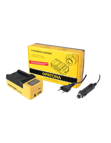 PATONA SYNCHRON USB CHARGER SONY NP-FZ100 A7 III A7M3 ALPHA 7 III A7 R III A7RM3 ALPHA 7 R III A9 ALPHA 9 FZ100 WITH LCD