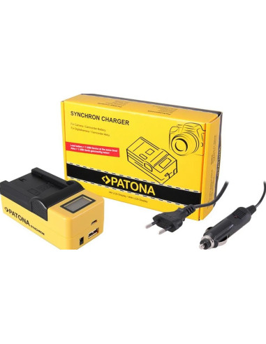 PATONA SYNCHRON USB CHARGER SONY NP-FZ100 A7 III A7M3 ALPHA 7 III A7 R III A7RM3 ALPHA 7 R III A9 ALPHA 9 FZ100 WITH LCD