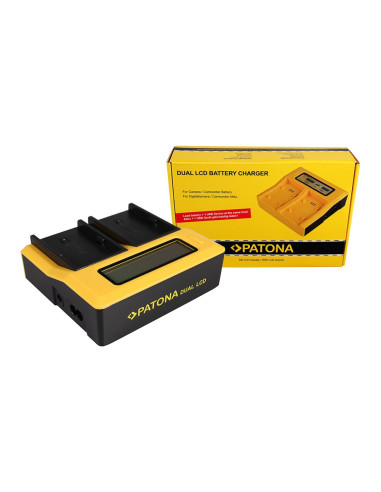 PATONA DUAL LCD USB CHARGER SONY BP-U30 BP-U60 BP-U90 BP-U95 BPU30 BPU60