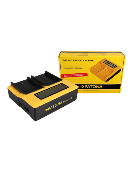 PATONA DUAL LCD USB CHARGER SONY BP-U30 BP-U60 BP-U90 BP-U95 BPU30 BPU60