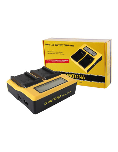 PATONA DUAL LCD USB CHARGER SONY NP-FZ100 A7 III A7M3 ALPHA 7 III A7 R III A7RM3 ALPHA 7 R III A9 ALPHA 9 FZ100