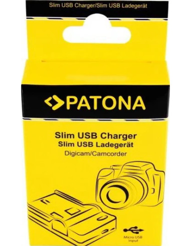 PATONA SLIM MICRO-USB CHARGER SONY NP-FW50 NEX A33 A55 NEX.3 NEX.3C NEX.5 NEX.5A NEX.5C