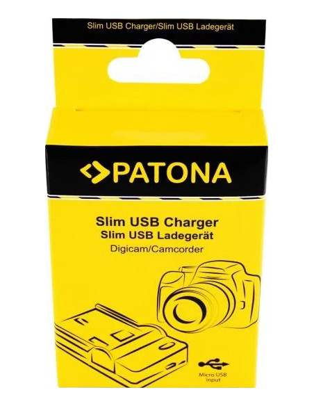 PATONA SLIM MICRO-USB CHARGER SONY NP-FW50 NEX A33 A55 NEX.3 NEX.3C NEX.5 NEX.5A NEX.5C