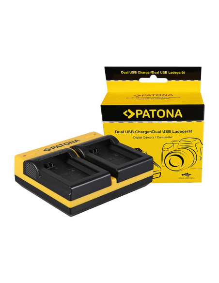 PATONA DUAL CHARGER SONY NP-FW50 NEX A33 A55 NEX.3 NEX.3C NEX.5 NEX.5A NEX.5C INCL. MICRO-USB CABLE