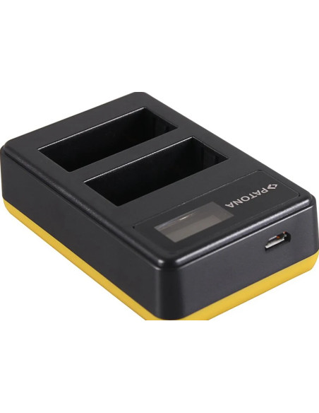 PATONA DUAL LCD USB CHARGER FUJIFILM FUJI NP-W126 FINEPIX HS30 EXR HS30EXR HS-30EXR HS33