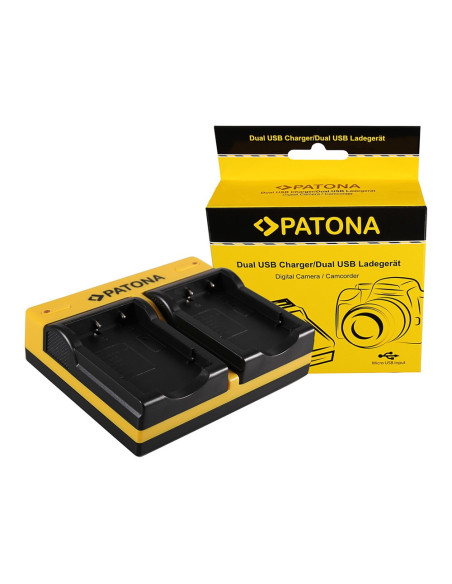 PATONA DUAL CHARGER FUJIFILM FUJI NP-40 FINEPIX F30 F-30 F31 F-31 F31FD F-31FD F402 INCL. INCL. MICRO-USB CABLE