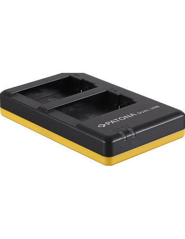 PATONA DUAL QUICK-CHARGER LEICA BP-DC9 PANASONIC DMW-BMB9 V-LUX V-LUX 2 VLUX 2 II INCL. MICRO-USB CABLE