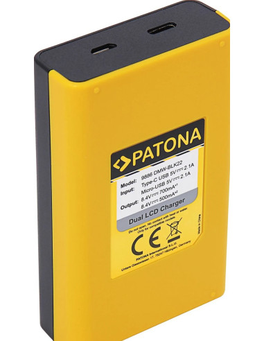 Caricabatteria doppio per DMW-BLK22