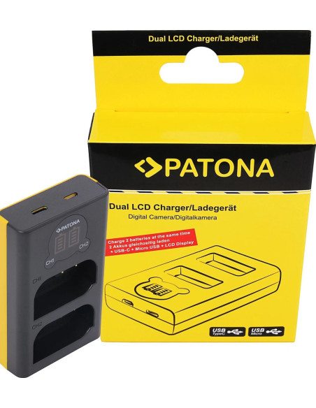 Caricabatteria doppio per DMW-BLK22