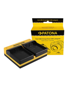 PATONA DUAL CHARGER OLYMPUS BLH-1 OM-D EM-1 MARK 2 EM-1 MARK II BLH-1 OM-D INCL. MICRO-USB CABLE