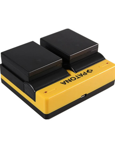 PATONA DUAL CHARGER OLYMPUS BLH-1 OM-D EM-1 MARK 2 EM-1 MARK II BLH-1 OM-D INCL. MICRO-USB CABLE